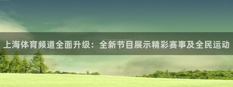 黑白直播足球直播免费观看：上海体育频道全面升级：全新节目展示精彩赛事及全民运动
